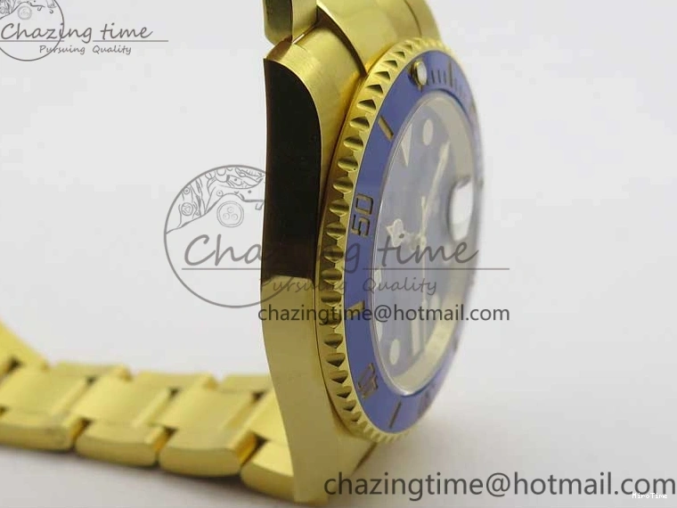 MiroTime 0522 TopPick Submariner 116610 LB ROF Best Edition YG Wrapped Blue Dial on YG Wrapped Bracelet A 2910